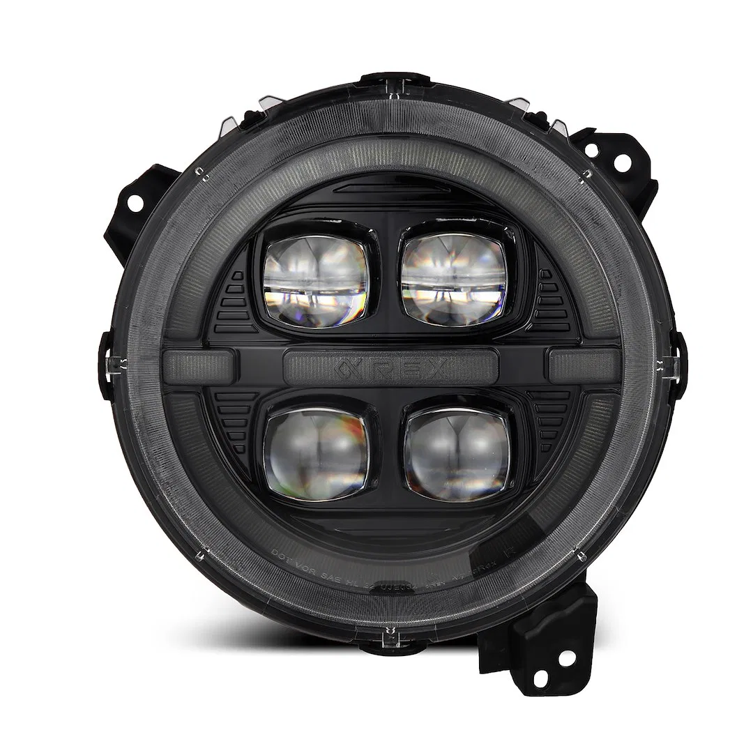 880867 – ALPHAREX USA Headlight Assembly, LED Projector Beam White/ Amber Daytime Running Light And Amber Sequential ...